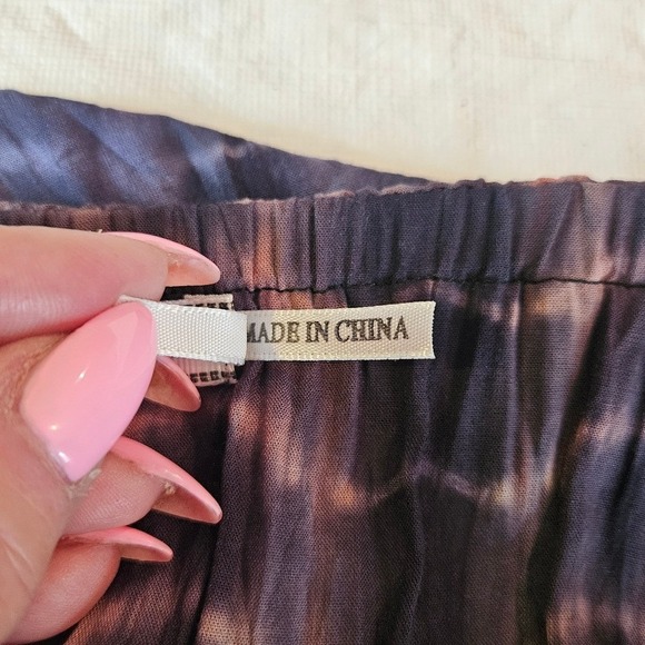 Body Central Off-Shoulder Tie-Dye Maxi‎ Dress Size Large - Picture 6 of 11